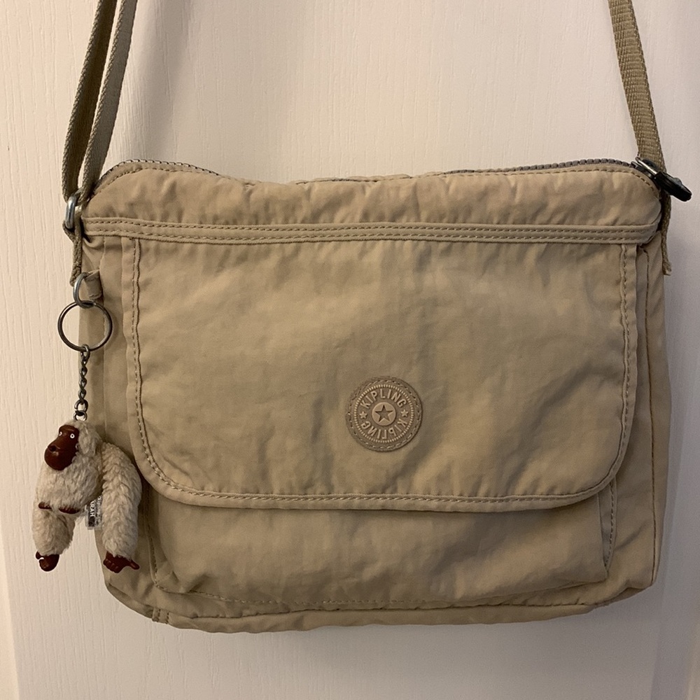 Kipling Beige Rectangular Crossbody Bag - image 1